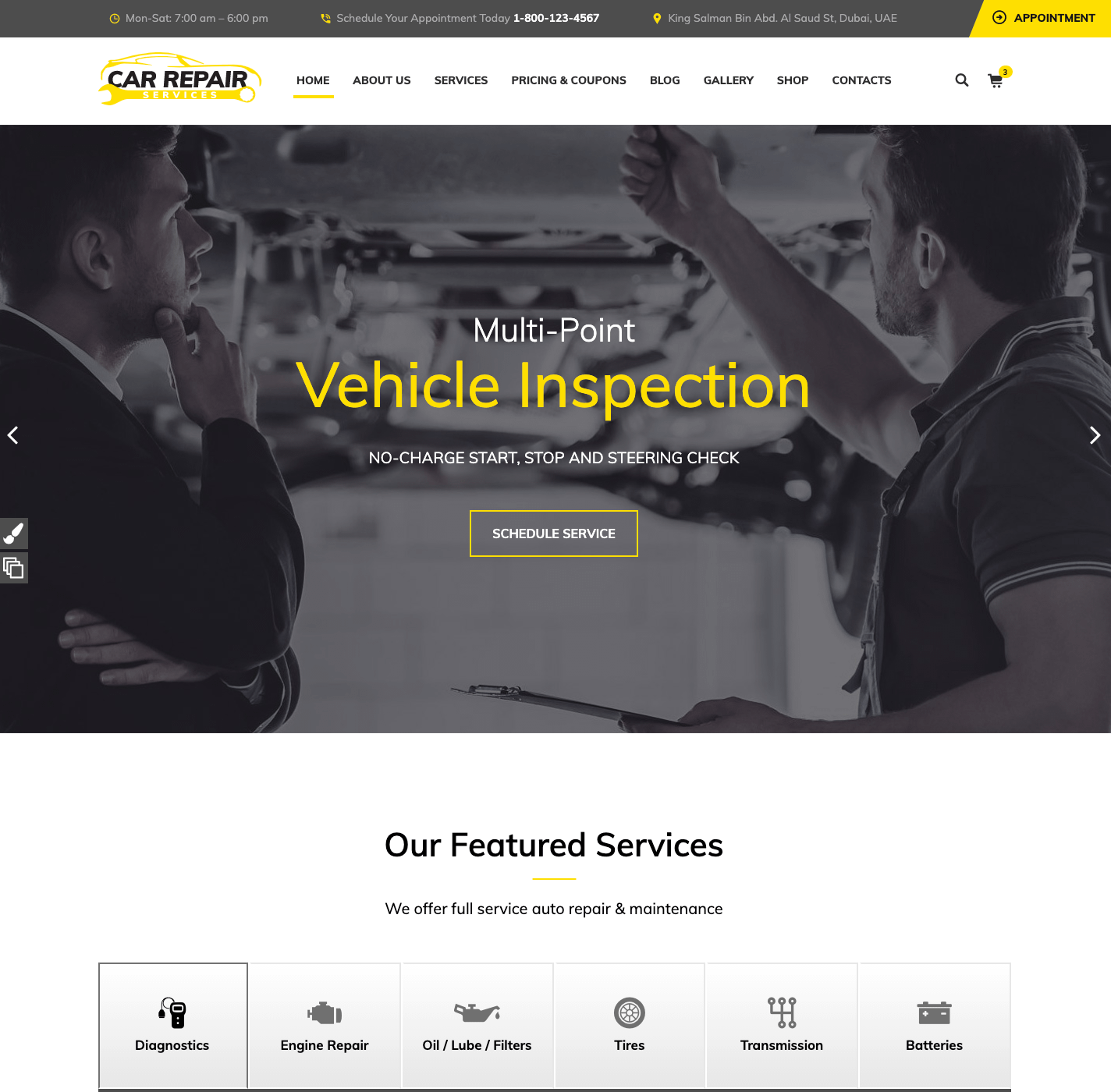 Car Repair Website